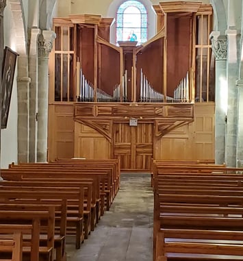 Découverte de l'orgue, église de Riotord