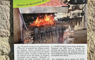 Visite de la forge de Boisset