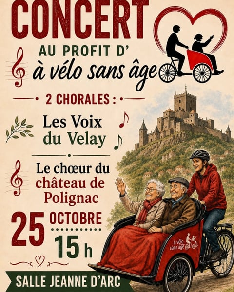 Concert au profit de "A vélo sans âge"