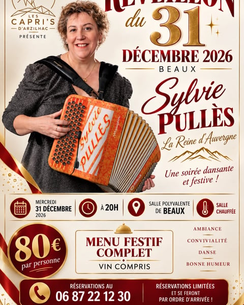 Grand réveillon de la Saint-Sylvestre à Beaux