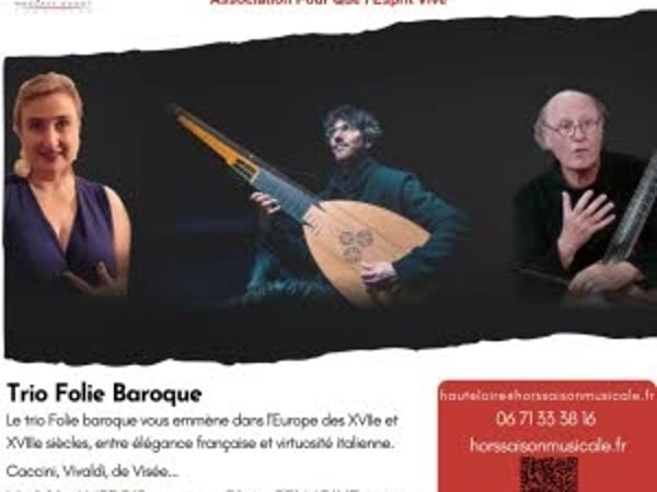Le trio Folie Baroque en concert